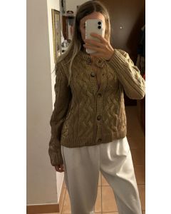 Cardigan in maglia foil di Zara