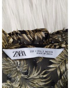 Camicia Zara con motivo tropicale