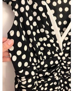 Vestito midi a pois Rinascimento
