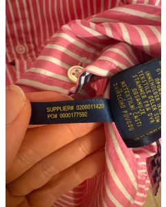 camicia a righe con maniche corte Polo Golf Ralph Lauren